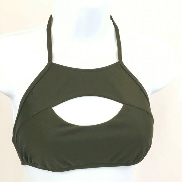 Mossimo Green Bikini Top *No Padding* Size Small  NWOT New - Picture 1 of 5